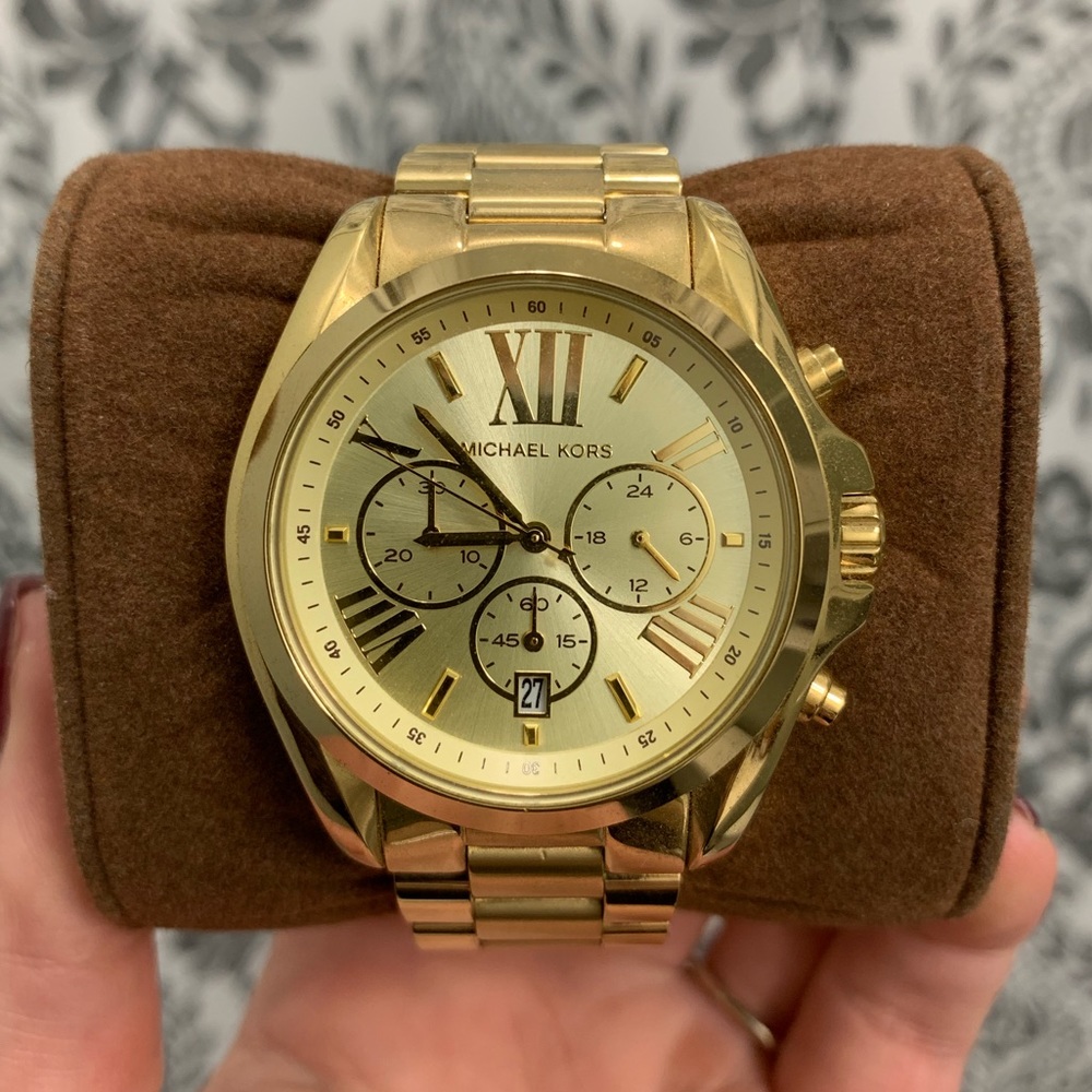 Michael Kors Gold Oversized Bradshaw Watch